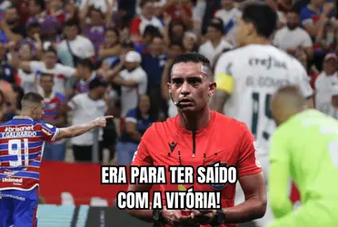 Decisões do árbitro prejudicaram o Palmeiras no jogo