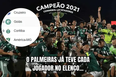 Jogador saiu das categorias de base do Palmeiras, mas não se firmou no time