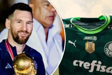 Messi comprou camisa do Palmeiras em viagem de férias no Brasil