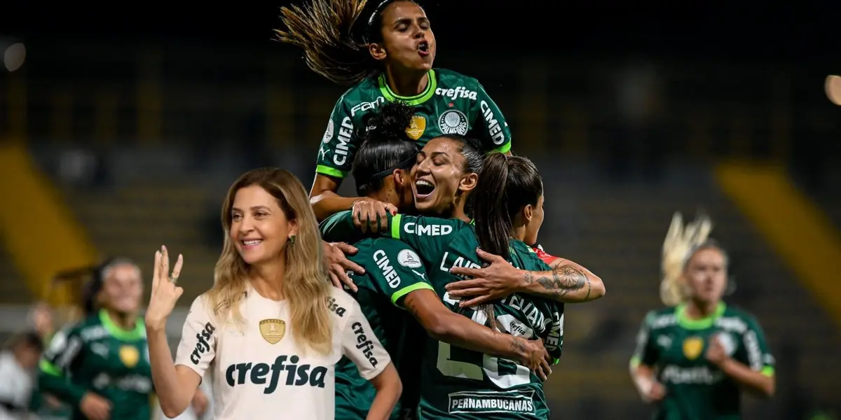 Após ter sido criticada no ano passado, Leila Pereira resolve acompanhar final do Palmeiras