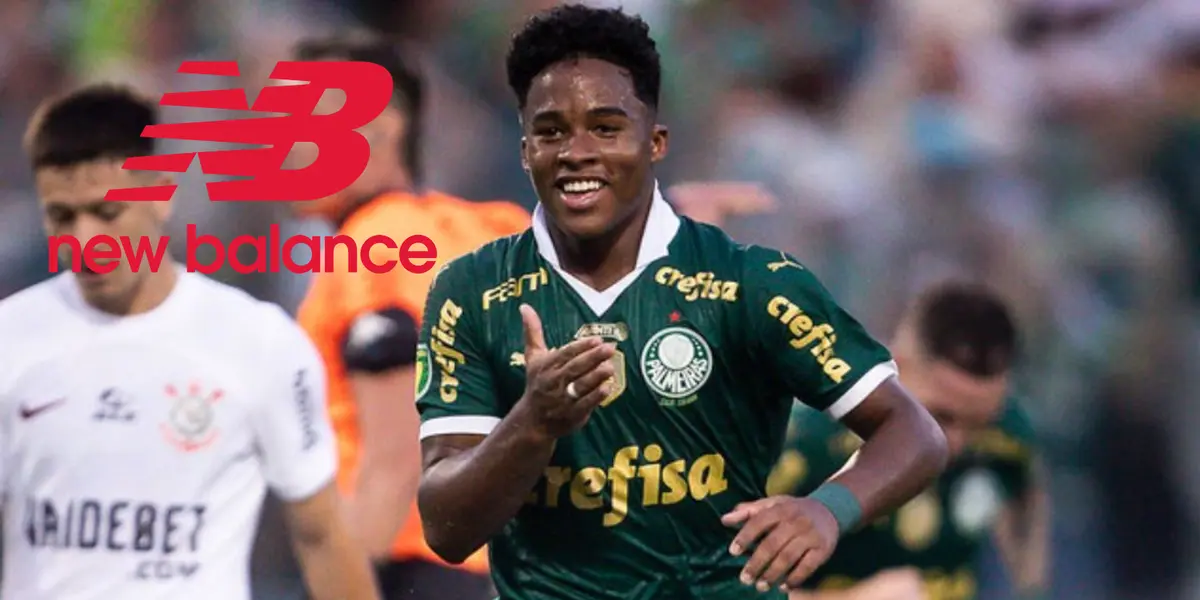 Endrick recebeu vários presentes da New Balance nessa sexta