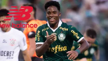 Endrick recebeu vários presentes da New Balance nessa sexta