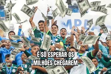 O garoto faz parte da geração de R$ 1 bilhão do Palmeiras