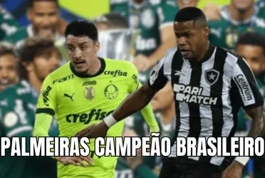 Verdão está na vice-liderança há apenas 3 pontos do Botafogo